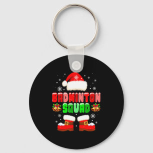 Badminton-Mannschaftskostüm Weihnachten Spieler Te Schlüsselanhänger