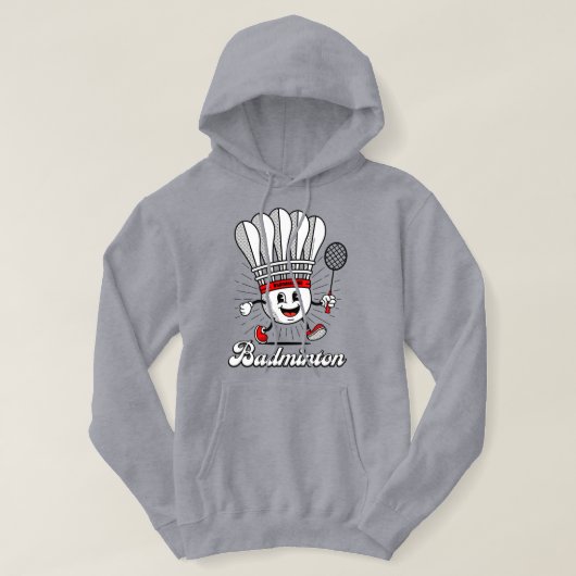 Badminton Mascot Classic Hoodie (Design vorne)