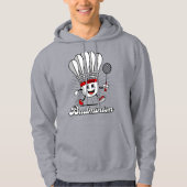 Badminton Mascot Classic Hoodie (Vorderseite)