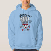 Badminton Mascot "I'd Hit That!" Hoodie (Vorderseite)