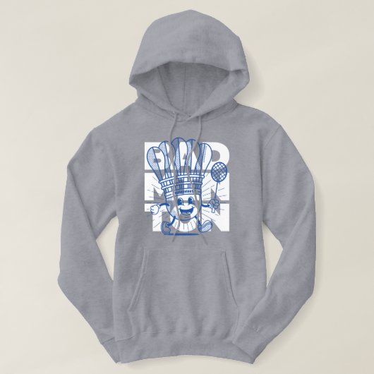Badminton Mascot OVERPRINT Hoodie (Design vorne)