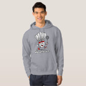 Badminton Maskottchen Classic Hoodie (Vorne ganz)
