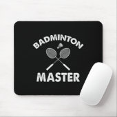 Badminton Master Funny Badminton Player Shuttle Ra Mousepad (Mit Mouse)