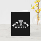 Badminton Master Shuttle Birdie Badminton Karte (Gelbe Blume)