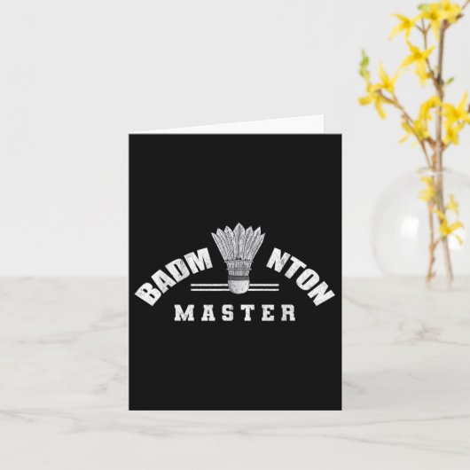 Badminton Master Shuttle Birdie Badminton Karte (Gelbe Blume)
