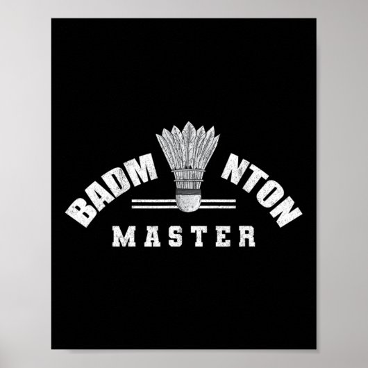 Badminton Master Shuttle Birdie Badminton Poster (Vorne)
