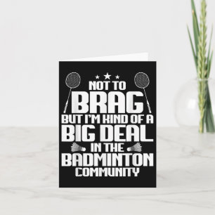 Badminton Match Shuttle Big Deal Badminton Player Karte