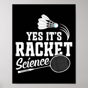 Badminton-Match-Shuttle Ja, es ist ein Badminton-S Poster