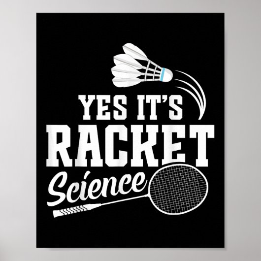 Badminton-Match-Shuttle Ja, es ist ein Badminton-S Poster (Vorne)