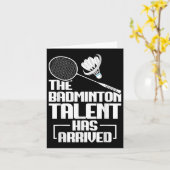 Badminton Match Talent Shuttle Player Badminton Karte (Gelbe Blume)