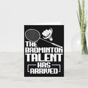 Badminton Match Talent Shuttle Player Badminton Karte