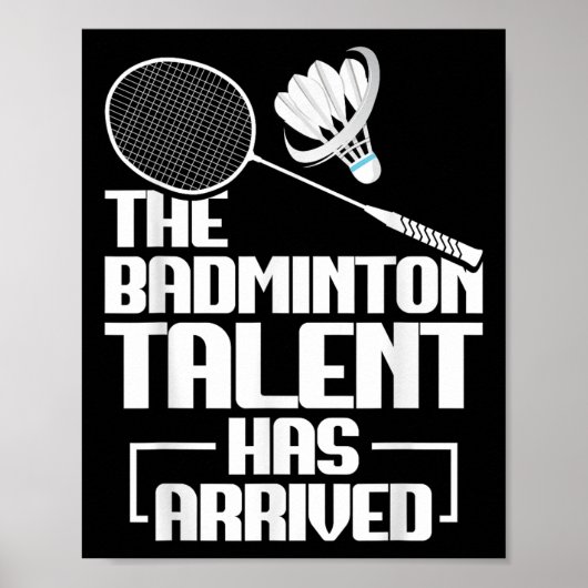 Badminton-Match-Talent-Shuttle-Spieler Badminton Poster (Vorne)