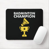 Badminton-Meister Birdie Mousepad (Mit Mouse)