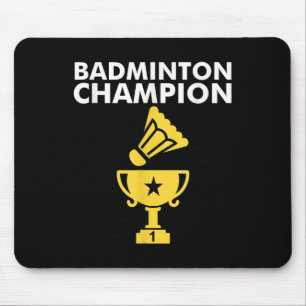 Badminton-Meister Birdie  Mousepad