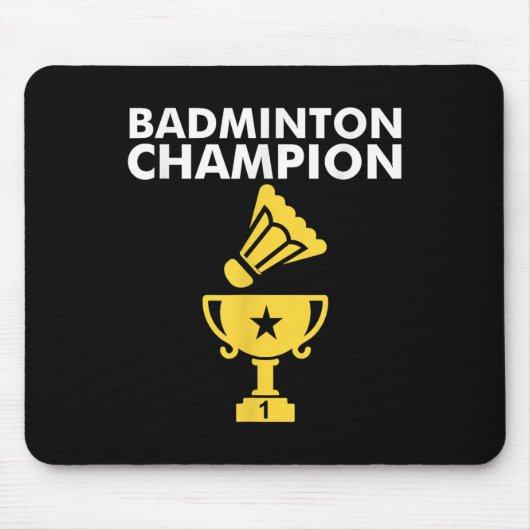 Badminton-Meister Birdie Mousepad (Vorne)