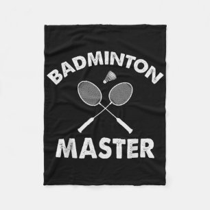 Badminton-Meister Lustiger Badminton-Spieler Shutt Fleecedecke