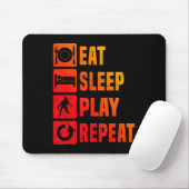 Badminton Mens Badminton Player Squash Shuttle Mousepad (Mit Mouse)