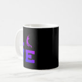 Badminton Mens Womens Badminton Player Shuttle Kaffeetasse (Vorderseite Links)