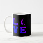Badminton Mens Womens Badminton Player Shuttle Kaffeetasse (Links)