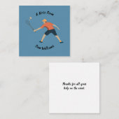 Badminton Mitteilungskarte (Vorne/Hinten)