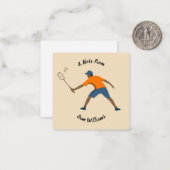 Badminton Mitteilungskarte (Vorderseite/Rückseite Beispiel)