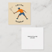 Badminton Mitteilungskarte (Vorne/Hinten)