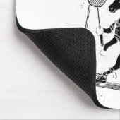 Badminton-Modus auf Shuttle-Racket Mousepad (Ecke)