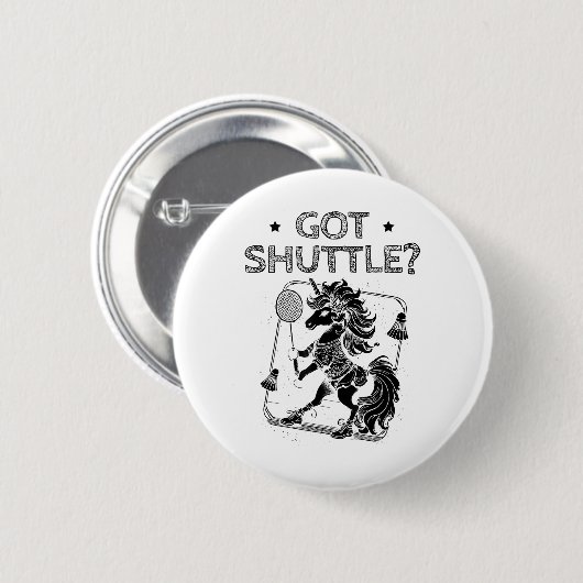 Badminton-Modus Auf Shuttle-Schläger Button (Vorne & Hinten)