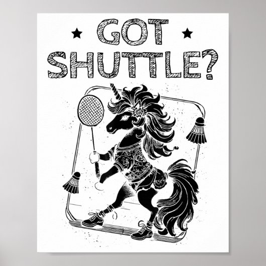 Badminton-Modus Ein Shuttle-Racket  Poster (Vorne)