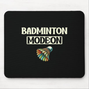 Badminton-Modus Ein Spaßiger Bunter Federball Mousepad