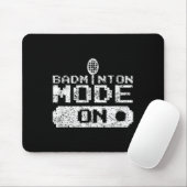 Badminton-Modus Ein Team Shuttle Spieler Trainer Mousepad (Mit Mouse)
