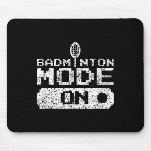 Badminton-Modus Ein Team Shuttle Spieler Trainer Mousepad