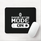 Badminton-Modus Ein Team Shuttle Spieler Trainer Mousepad (Mit Mouse)