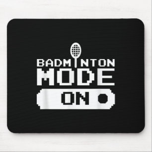 Badminton-Modus Ein Team Shuttle Spieler Trainer Mousepad