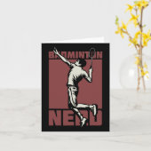 Badminton Nerd Shuttle Karte (Gelbe Blume)