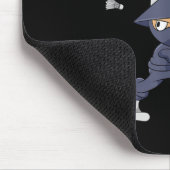 Badminton Ninja Kids Shuttle Boy Badminton  Mousepad (Ecke)