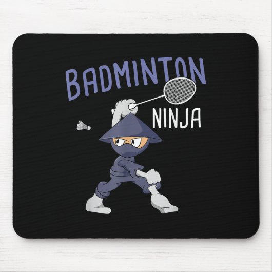 Badminton Ninja Kids Shuttle Boy Badminton  Mousepad (Vorne)