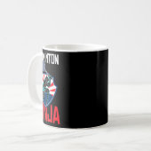 Badminton Ninja Shirt Funny Badminton Player Badmi Kaffeetasse (Vorderseite Links)