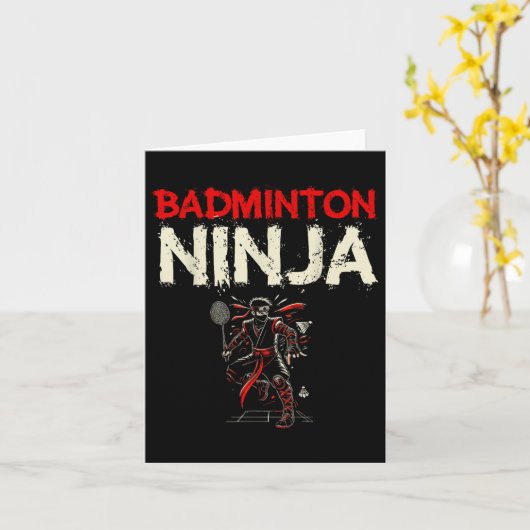 Badminton Ninja Shuttle Karte (Gelbe Blume)