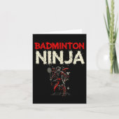 Badminton Ninja Shuttle Karte (Vorderseite)