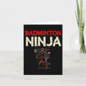 Badminton Ninja Shuttle Karte (Vorderseite)
