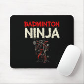 Badminton Ninja Shuttle Mousepad (Mit Mouse)