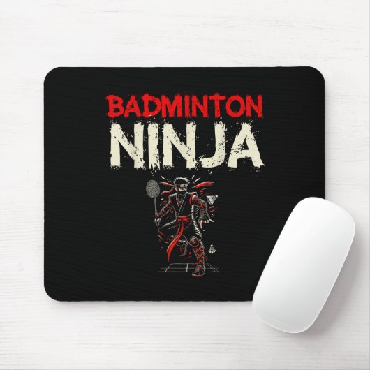 Badminton Ninja Shuttle Mousepad (Mit Mouse)