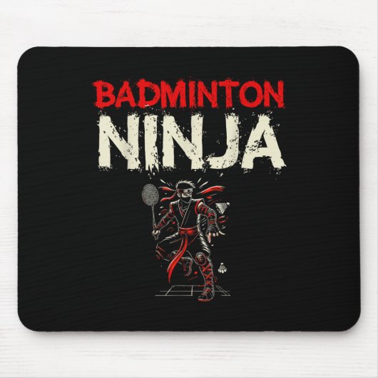 Badminton Ninja Shuttle Mousepad (Vorne)