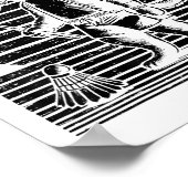 Badminton Ninja Shuttle  Poster (Ecke)