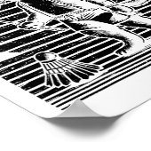 Badminton Ninja Shuttle Poster (Ecke)