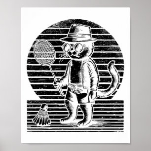 Badminton Ninja Shuttle Poster