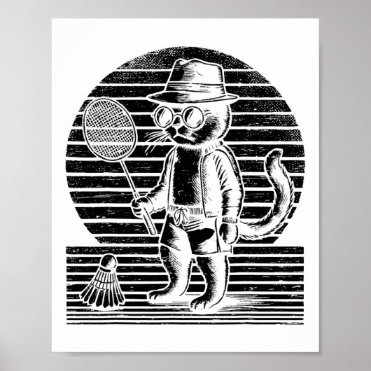 Badminton Ninja Shuttle Poster (Vorne)