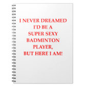 Badminton Notizblock (Vorderseite)
