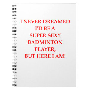 Badminton Notizblock